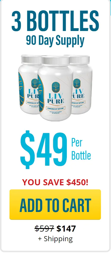 Liv Pure 3 bottle price